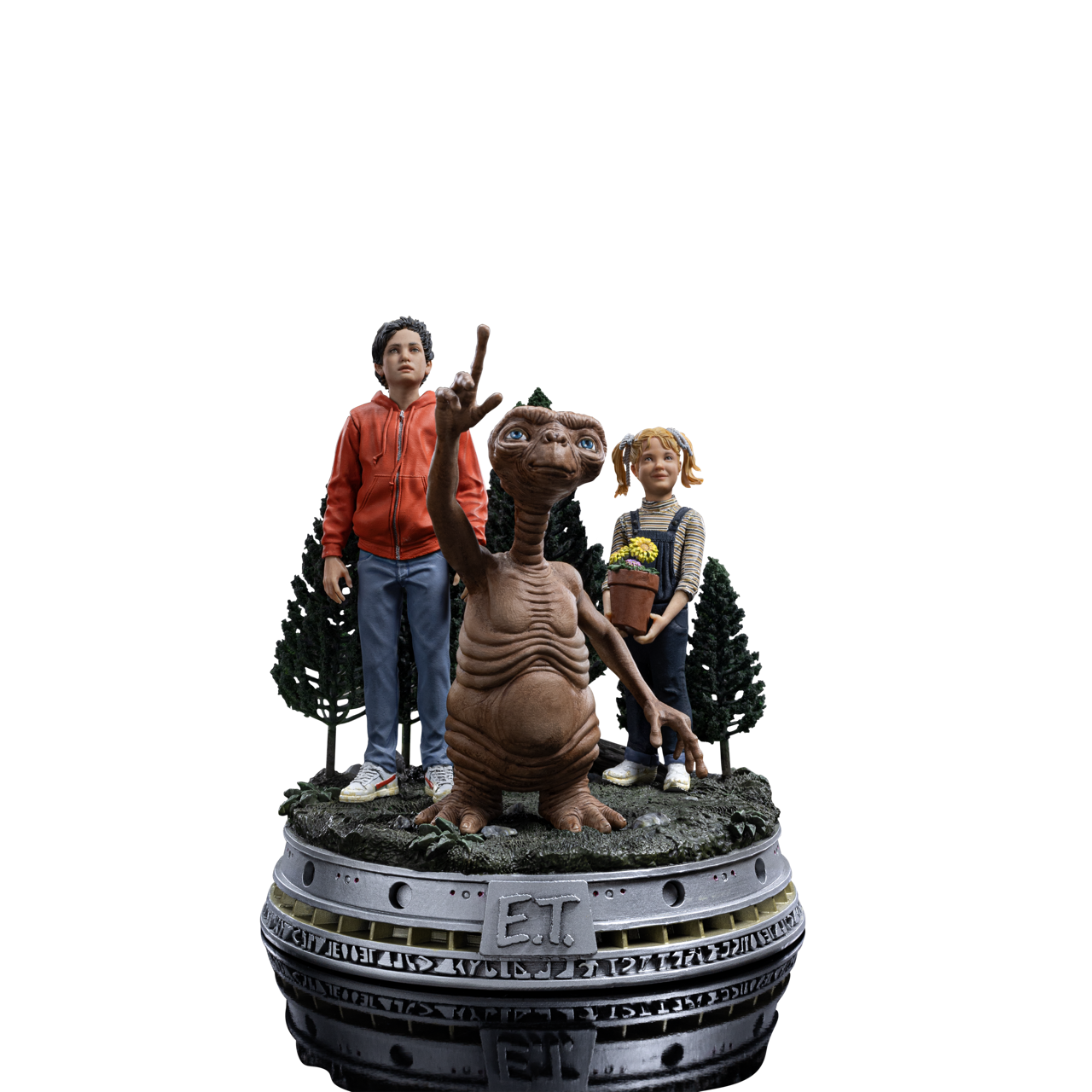 E.T., Elliot And Gertie - E.T. the Extra-Terrestrial - Deluxe Art Scale 1/10