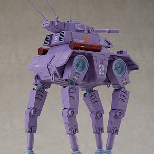 Rear perspective of the Combat Armors MAX Crab Gunner highlighting the antenna and mechanical chassis details.