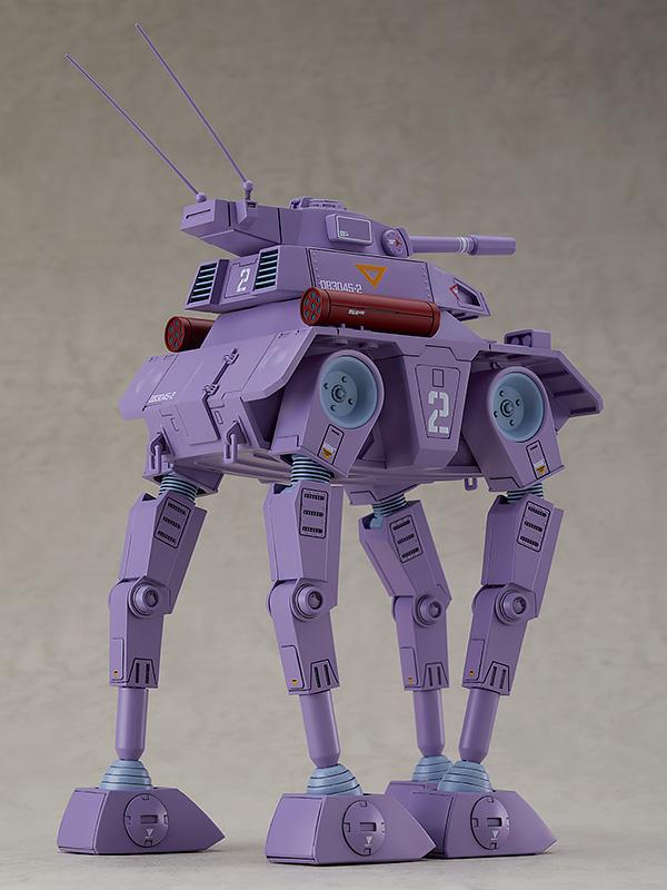Rear perspective of the Combat Armors MAX Crab Gunner highlighting the antenna and mechanical chassis details.