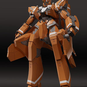 Studio shot of the assembled KG-6 Sleipnir model kit against a dark background, highlighting mechanical details.