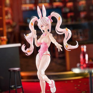 Alice action figure from Goddess of Victory: NIKKE in a playful winking pose with one leg lifted.
