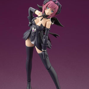 Full-body standing shot of Lumitea ReACT-A with pink hair and headpiece tilted in a stylish stance.