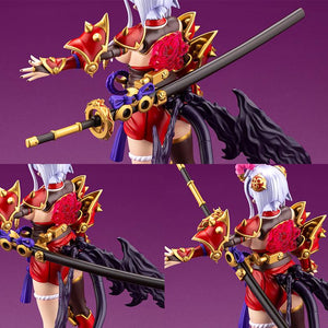 Three-panel detail shot demonstrating back armor articulation and sheath mounting mechanisms