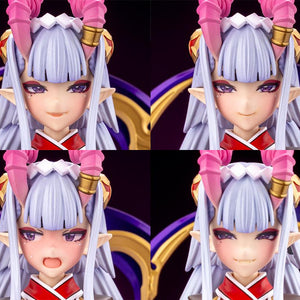 Four-panel composite shot showing all pre-printed face expressions included in the Ornela model kit