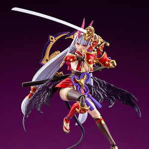 Dynamic mid-air action pose of Ornela in Wilize Mode slashing with a long katana blade