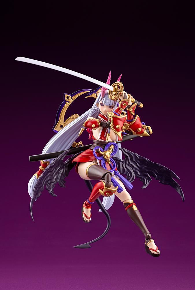 Dynamic mid-air action pose of Ornela in Wilize Mode slashing with a long katana blade