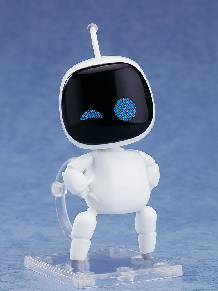 Astro Bot Nendoroid Surprise Normal Bot Confident Pose version figure standing with hands on its hips and a playful winking digital expression.