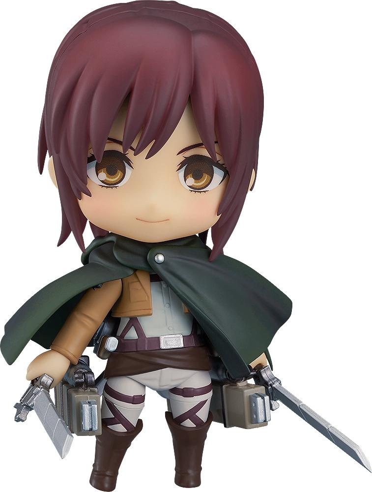 Attack on Titan Annie Leonhart Nendoroid figure showing alternate blushing ecstatic faceplate.