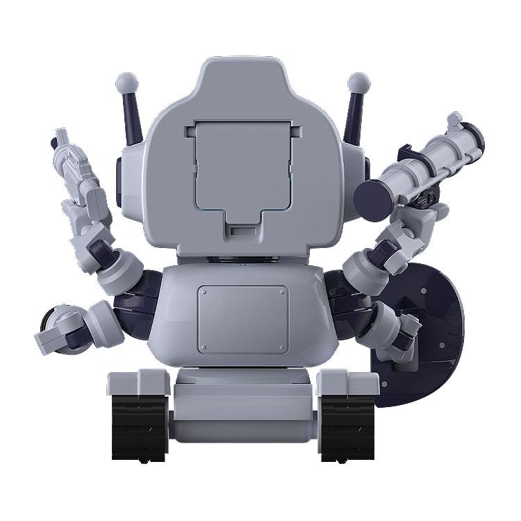 Close-up of the Avant-Garde-kun model kit highlighting the "71" decal and intricate mechanical sculpting.