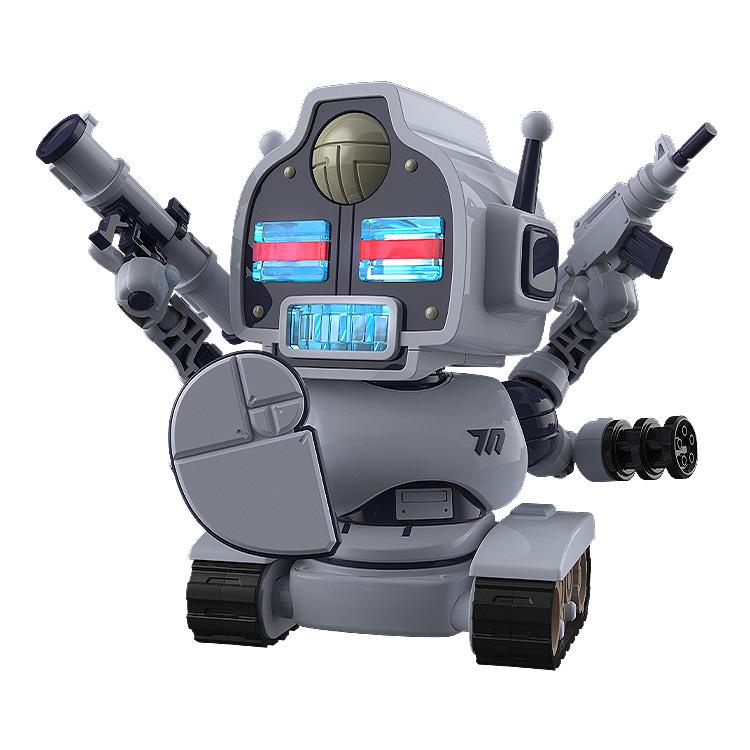 The Avant-Garde-kun model kit featuring the interchangeable Mk.2 parts, including a larger head fin and drill-style arm attachments.