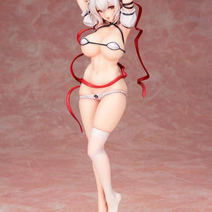 Full front view of the Sirius figure Pose B, featuring her hands held over her head and an open-mouthed expression.