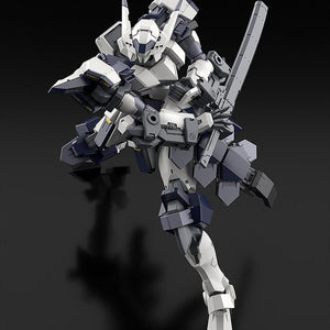 Dynamic dashing pose of the Azure Raven Arm Slave wielding a monomolecular blade.