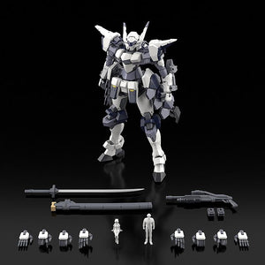Full set of Azure Raven model kit contents including weapons, mini-figures, and interchangeable hands.