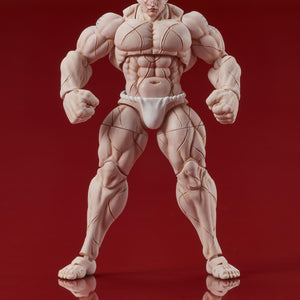 Detailed close-up of Kaoru Hanayama's scarred face and muscular torso.