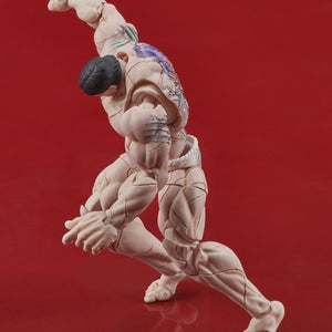 Kaoru Hanayama action figure in a dynamic combat crouching pose.