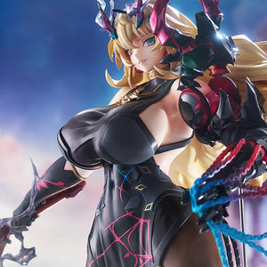 Side angle close-up of the Barghest figure, showing the flow of her hair and accessory details.