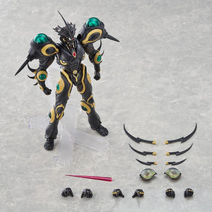 Gigantic Dark figma shown with all included accessories, including Giga-Smasher parts, Gravity Ram, and interchangeable hands.
