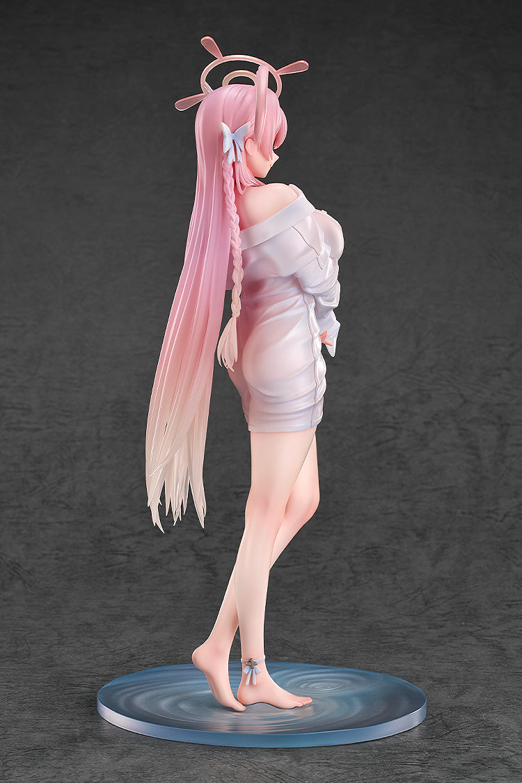 Left profile view of the non-articulated Hanako Memorial Lobby figure, showing the detailed sculpt of her wet shirt clinging to her figure.