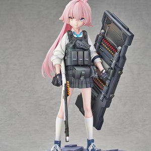 Mid-range view of Hoshino's battle figure highlighting the detailed tactical pouches and Abydos shotgun.