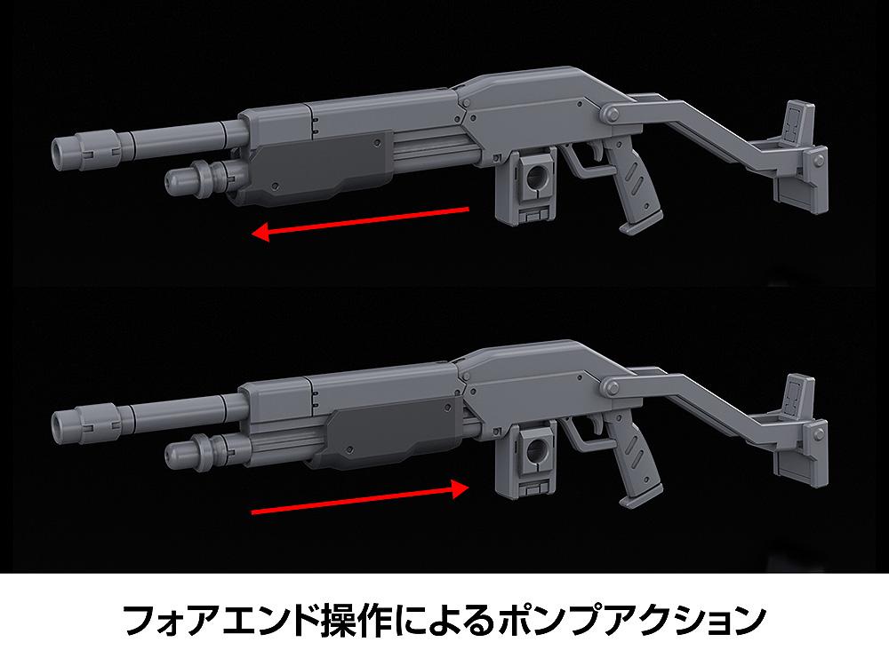 Close-up diagram showing the pump-action mechanic of the Boxer II 76mm Shot Cannon.