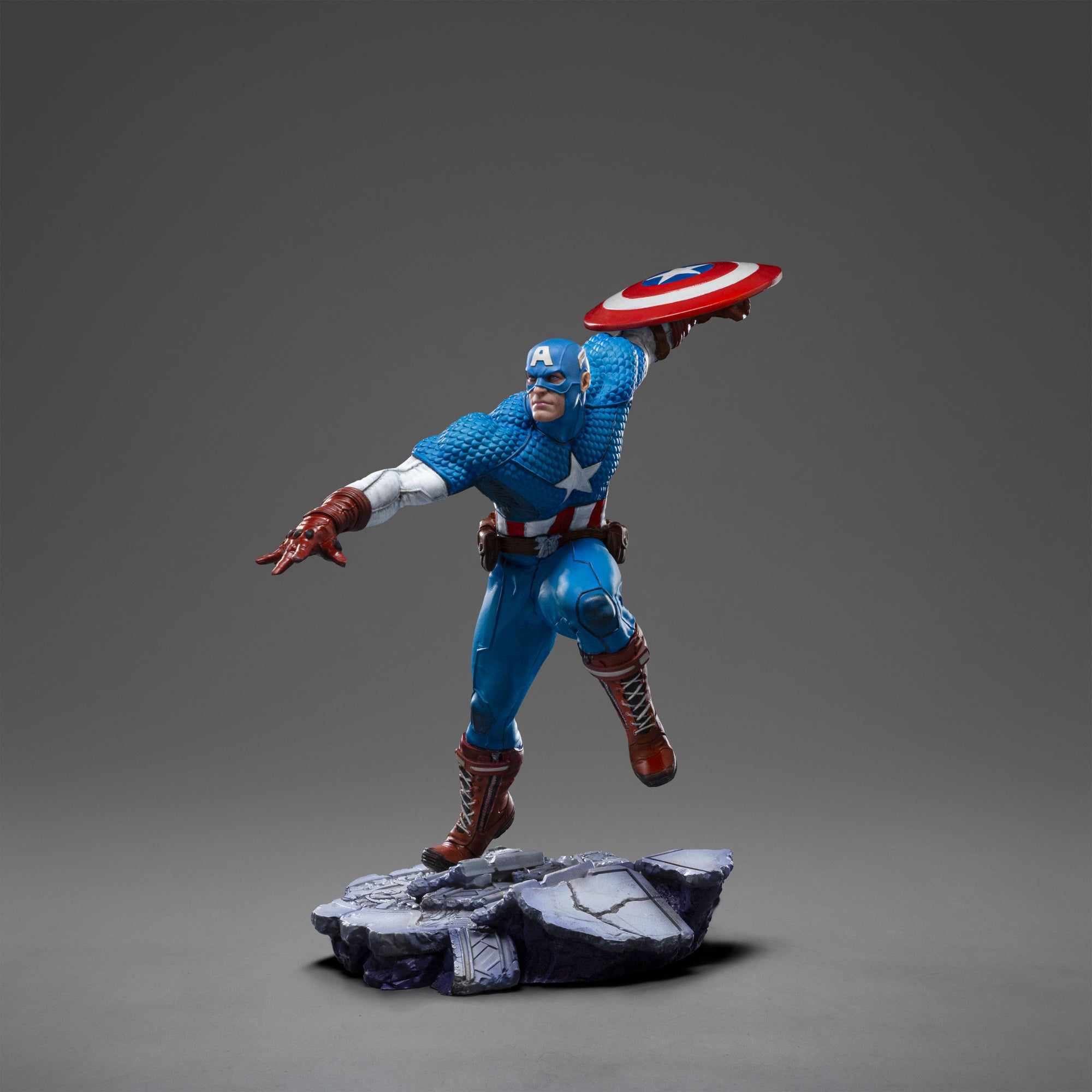 Captain America BDS Art Scale 1 10 Statue Action Pose