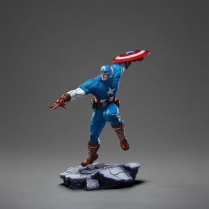 Captain America BDS Art Scale 1 10 Statue Action Pose