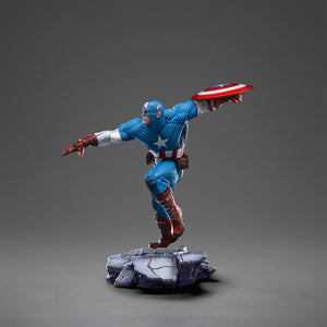 Captain America Infinity Gauntlet Diorama Statue Side View