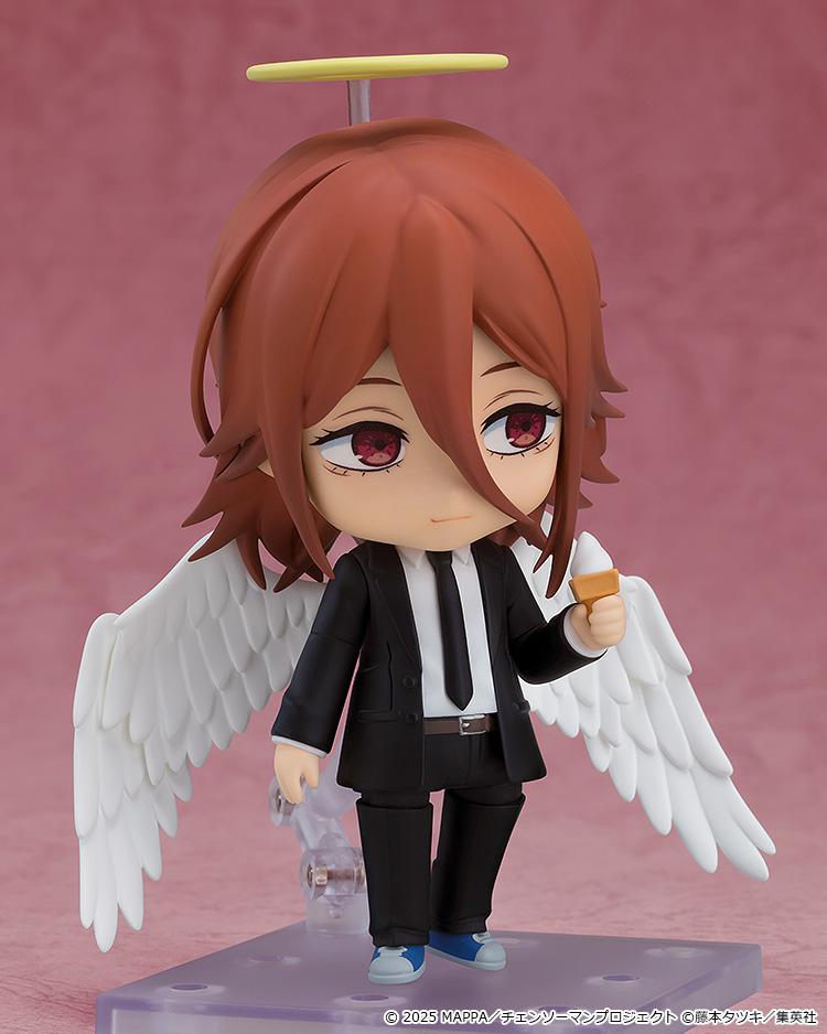 Angel Devil Nendoroid figure holding a soft-serve ice cream cone accessory in his left hand.