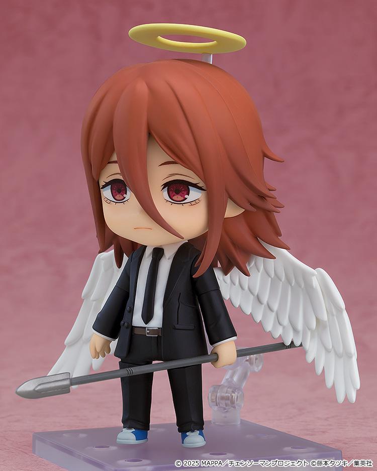 Angel Devil Nendoroid figure equipped with his spear weapon accessory held horizontally.