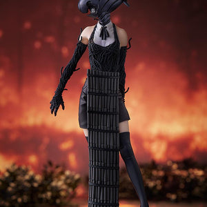 Full front view of the Bomb Devil figure, showcasing the explosive head design and the grenades wrapped around her torso.