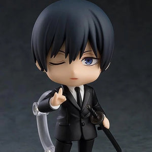 Nendoroid Aki Hayakawa figure with right eye closed.