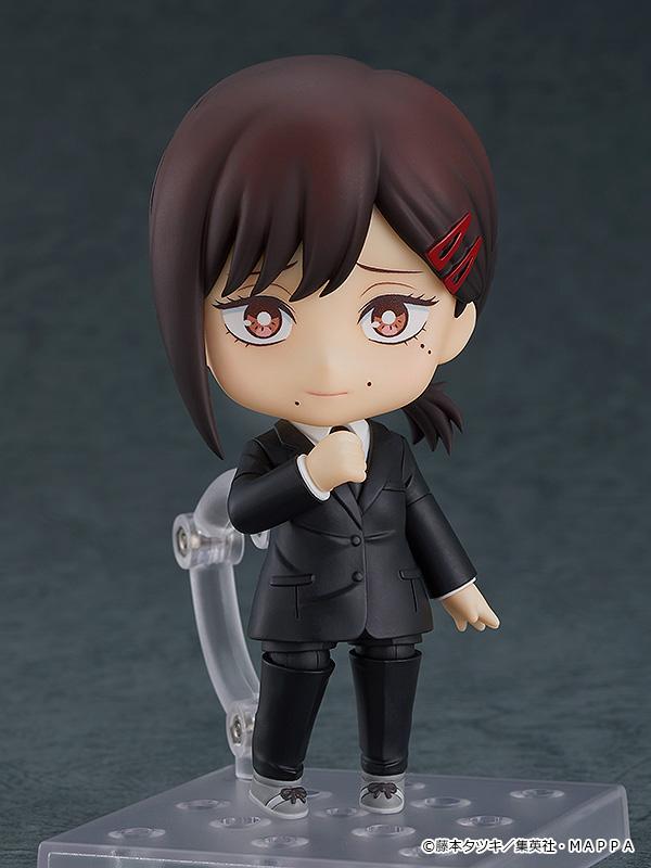 Nendoroid Kobeni figure with the standard face plate, wearing her Public Safety Devil Hunter uniform and featuring her signature hair clips.