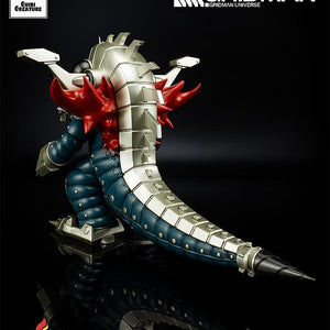 An angled rear shot focusing on the silver plated tail and the high-gloss paintwork of the Revenge Kaiju.