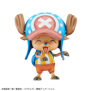 Tony Tony Chopper figure featuring a joyful laughing face plate and expressive hand hooves.