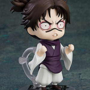 Close-up view of the Choso Nendoroid showcasing the intense, wide-eyed older brother expression plate with gritted teeth and bloodshot eyes.