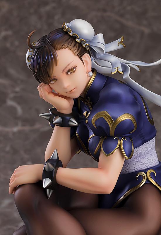 Close-up of Chun-Li's facial sculpt and expression based on Akiman's 2022 medical booklet art.