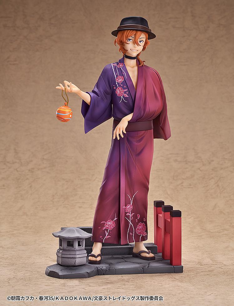 Full-body studio shot of the Chuya Nakahara Yukata Version 1/7 scale figure on a neutral background.