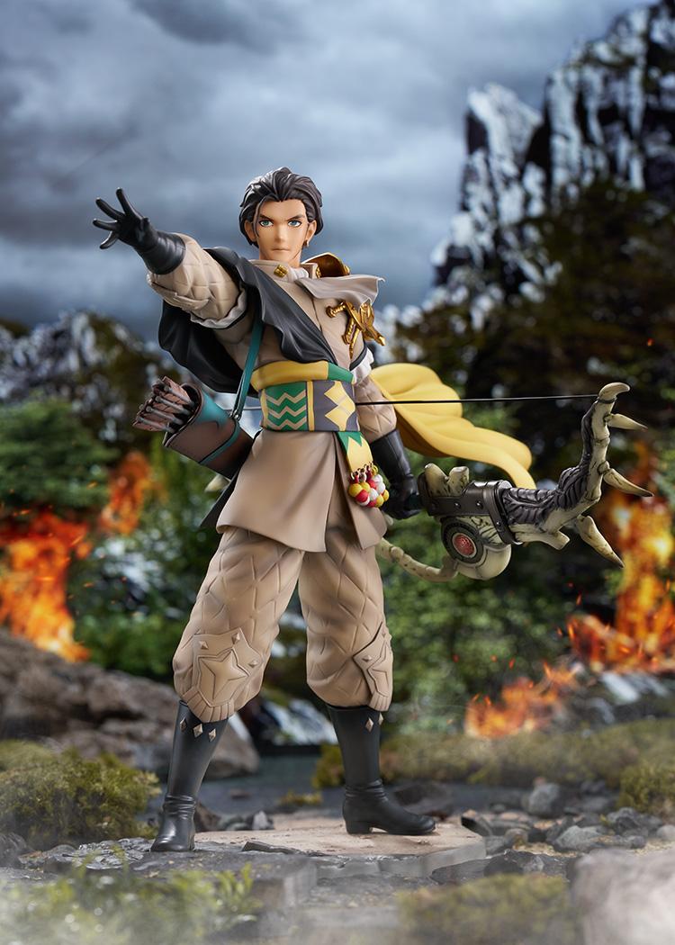 Low-angle diorama shot of the Master Tactician Claude 1/7 scale figure commanding the field at the Battle at Gronder.