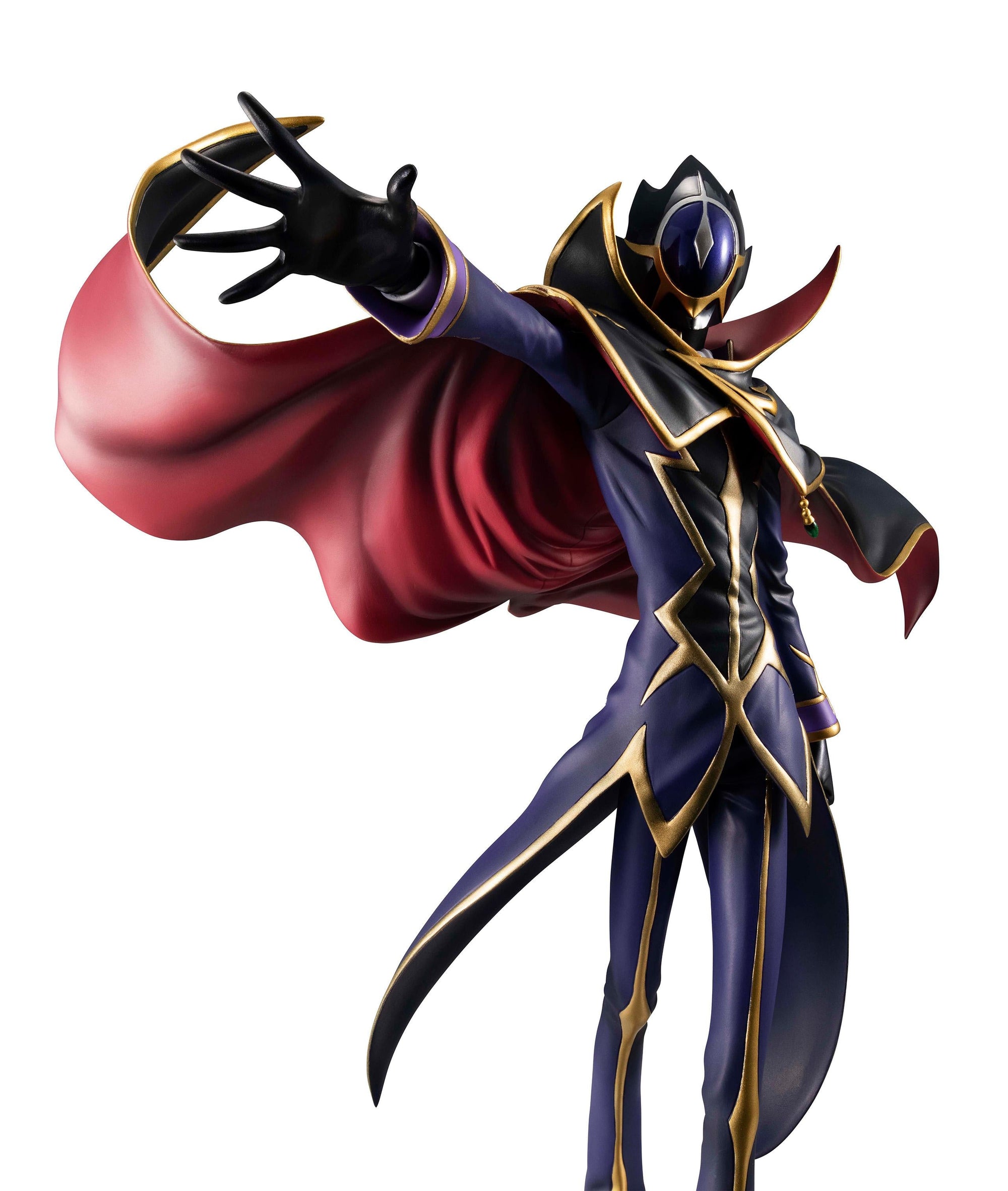 Low angle front perspective of Megahouse's 20th Anniversary Precious G.E.M. Zero figure with right arm extended