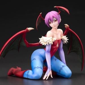 Right side profile of the Darkstalkers Lilith 1/7 Scale Figure highlighting her seated pose, wings, and detailed costume.