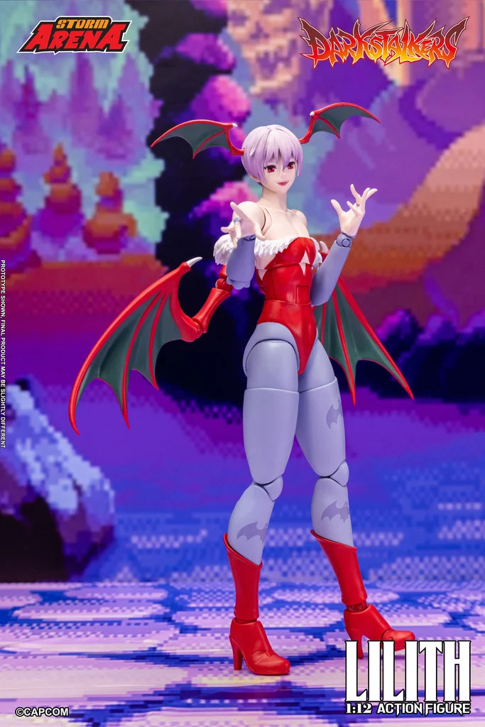 Full standing pose of Lilith action figure with open hands in a beckoning stance.