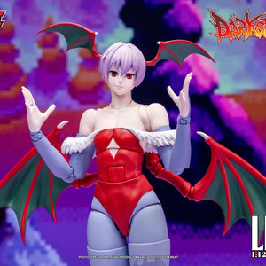 Darkstalkers Storm Arena Lilith 1/12 scale action figure in a full-body front standing pose.