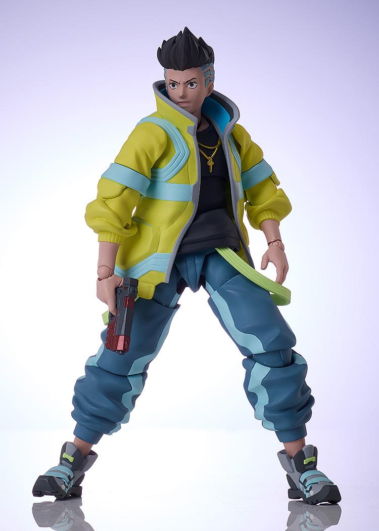 Intense combat stance of the David Martinez figure featuring an angry, teeth-gritting face plate while holding a pistol down at his side.