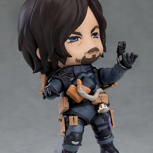 Nendoroid Sam figure giving a thumbs-up gesture, showing his face and the small BB pod attached to his suit.