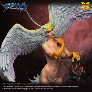 Close-up of the upper body and face of the Sirene model kit, showing the high-quality sculpt and makeup details.