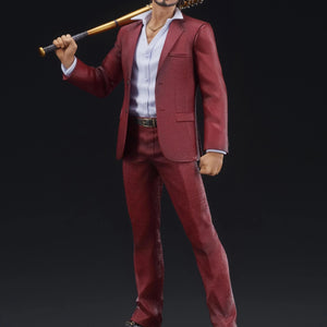 Ichiban Kasuga figure holding the Hero's Bat on his shoulder, ready for a fight.