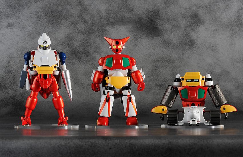 Getter-1, Getter-2, and Getter-3 figures standing on clear display bases.