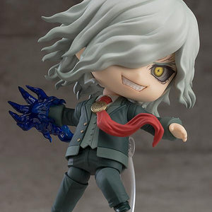 Edmond Dant�s Nendoroid in a dynamic action pose with an intense expression and translucent blue energy attack effect parts on his hand.