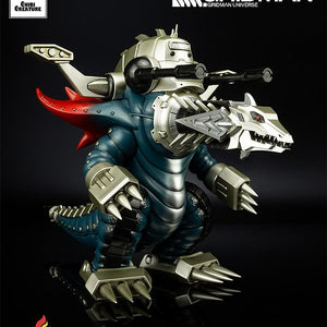 Three-quarter angled view of the 5.5-inch Mecha Ghoulghilas figure showcasing the streamlined mechanical design and paint detail.