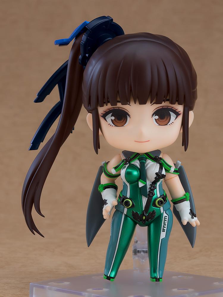 Full body view of the EVE Nendoroid action figure from Stellar Blade in a classic standing pose on its display base.